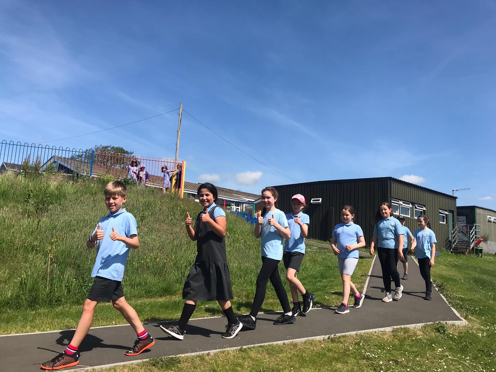  Our virtual Walk - Carmarthenshire pupils step up to the challenge! 